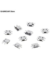 10pcs Micro USB 5pin B Type 0.8mm Female Connector Mobile Phone Mini USB Jack Connector 5pin Charging Socket Four Feet Plug