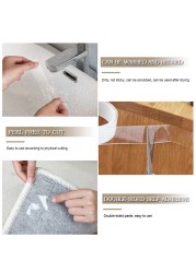 Self-adhesive Traceless Double Sided Nano Tape Waterproof Transparent Wall Stickers Heat Resistant Bathroom Home Decor Tap