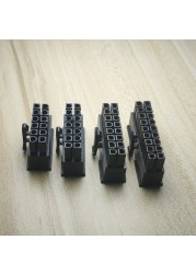 30pcs/1set 5557 4.2mm Black Male Plug Shell for PC Power Connectors Housing 2P 4P 6P 8P 10P 12P 14P 16P 18P 20P 24PIN