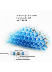 50/300pcs Insulator Welding Wire Connectors - Heat Shrink Welding Butt Connectors - Welding Connecting Kit - Marine Auto Insulated