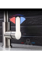 Kitchen pull-out telescopic cold and hot random pull-out faucet sink basin dishwasher mixing valve