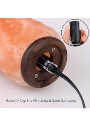 Himalayan Salt Lamp Cord With Dimmer Switch E14 Lamp Base Hanglamp Light Bulb Holder Socket EU Plug 1.8m Power Cord Cable Black