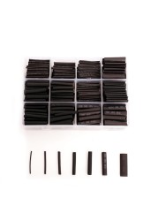 625pcs Black Boxed Heat Shrinkable 2:1 Electronic Connection Kit Insulated Polyolefin Sheathed Shrink Cables And Tube Cables