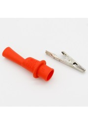 1 Pair Alligator Alligator Test Clip Clamp For Multimeter Tester Probe New