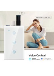 Alexa American Standard Smart Switch Tuya Control Google Home Voice Control WiFi Smart Home Touch Switches Need Neutral