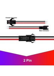 JST LED Connectors 2/3/4/5/6 Pin Extension Cable SM Male Female Wires for 3528 5050 RGB RGBW RGBWW LED Strip Light