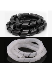 PE Wire Cable Protection Duct Spiral Coil Insulation Sleeve High Temperature Resistant Automotive Mechanical