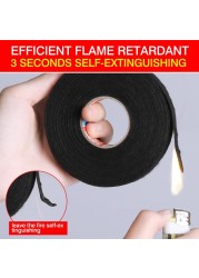 5 Rolls 15m Heat Resistant Flame Resistant Tape Coroplast Car Adhesive Tape Cable Holder Wire Loom Protection 32mm