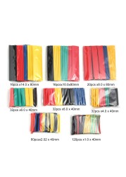 328pcs heat pipe thermal shrink wrap set, termortractil shrinkable tubes assorted wire cable insulation sleeving