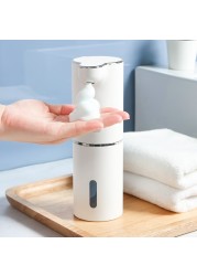 Automatic Foaming Soap Dispenser Bathroom Smart Hand Washer With USB Charging White High Quality ABS Material