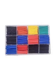 750pcs Heat Shrink Tubing Insulation Shrinkable Tubes Assortment Electronic Polyolefin Wire Cable Sleeve Kit Heat Shrink Tubes