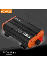 FCHAO 2400W Inverter Solar Panel Pure Sine Wave 12V 24V to 220V Car Power Inverter Solar Power Supply LCD Display for Truck RV