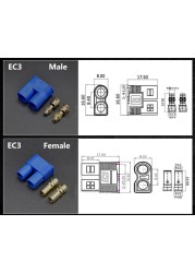 2/5/10 Pair XT60 XT90 EC2 EC3 EC5 EC8 t Plug Battery Connection Kit Male And Female Gold Plated Banana Plug For RC Parts