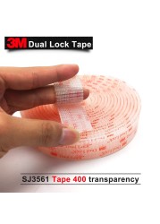 Mushroom Clear Tape, Double Lock, 3M, SJ3561, Type 400, 25.4 x 1mm