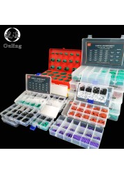 O Rings Rubber Silicone O Ring Seal NBR VMQ FKM Seal O-Rings Nitrile Washer Rubber Oring Set Assortment Kit Box Ring