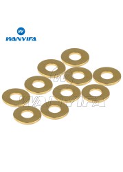 Waniva Titanium Gasket M5 M6 M8 M10 Fancy Decorative Spacer Washers for Motorcycle Car 10pcs