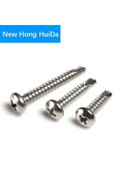 Hillips Pan Head Self Drilling Screw Thread Self Drilling Screw Bolt Stainless Steel M3.5 M4.2 M4.8 M5.5 M6.3