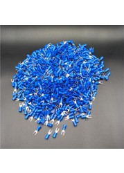 1000pcs Blue Pre-insulated Fork Terminals SV2-3 for AWG 16-14 Wire #4 Bolt Free Shipping