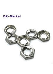 m6 m8 m10 m12 lock nut set, 304/316 stainless steel nut DIN7967, B027