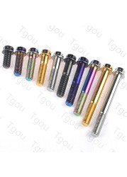 Tgou Titanium Bolt M10x20~90mm Pitch1.25/1.5mm Flange Inner Outer Bolt Gun for Motorcycle Disc Brake Refit