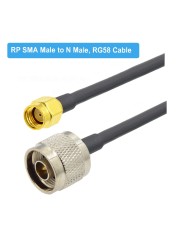 1pc RG58 N Type Male/Female to SMA Male Plug RF Coaxial Adapter Pigtail Cable RG-58 Extension Jumper Cord 15cm 50cm 1M 2M 5M