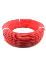 PTFE 20/50/100M 26/24/23/22/20/19/18/16/14AWG Tinned Flame Retardant High Temperature Resistant Electrical Cable Wire