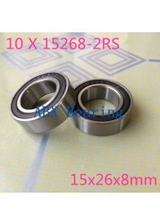 10pcs 15268-2RS GCR15 Ball Bearing 15x26x8mm 15268 RS Bike Wheels Bottom Bracket Repair Bearing MR15268