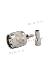 5pcs RF Connector for RP-TNC Male Crimping with RG316 RG174 LMR100 Cable Free Shipping
