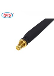 Free Shipping 10pcs 10 inch RP SMA Male/Plug to RP SMA Female/Jack 12.14mm Flat Jumper Cable Assembly