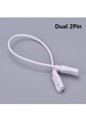 1pcs LED Tube Connector 3Pin/2Pin Double End Wire Cable 30cm Two Phase Three Phase T4 T5 T8 Lighting Lamp Connect Wholesale