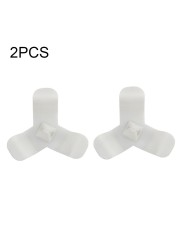 2pcs Durable Self-adhesive Wire Storage Installation 3 Paddles Glass Desktop Desktop Space Saving Wall Removable Cable Organizer Home