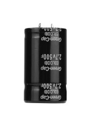 2.7V 500F Farad Capacitor 35x60mm Ultra Wide Application Range Metal Electrolytic Capacitor for Automotive Circuit