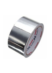 1 Roll 5cm*17m Thermal Duct Resistant Repairs High Temperature Resistant Foil Adhesive Aluminum Foil Adhesive Sealing Tape