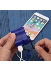 Small Compact Hand Crank Charger Manual Generator Mobile Phone Emergency Charger Usb Charger Survival Outdoor Survival