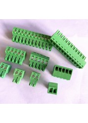 10 sets plug-in terminal block KF2EDGK-pitch 3.5mm 2P ​​3P 4P~22P Phoenix terminal straight/curved needle seat