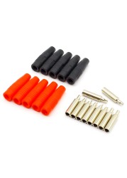 10pcs Copper 4mm Banana Female Insulated Jack Plug Soldering Wire Connector