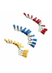 480/1200pcs assorted spade terminals insulated cable connector electrical wire assorted crimp butt loop thorn loop lugs plier