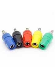 5pcs M4X36 pure copper terminal 4mm banana Jack Socket 20A binding post Banana plug connector