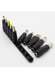 New 10pcs/set 5.5 x 2.1mm Multi Type Male Jack for DC Plugs for AC Power Adapter Computer Cable Connector for Notebook Laptop