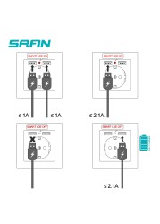 EU Power Socket,Socket With Usb Charging Port 2.1A 16A Sliver Computer Board 86mm*86mm Russia Spain SRAN Wall Socket