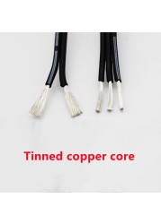 Extra Soft Silicone Cable 20-30AWG 2 3 4 5 6 8 Cores High Heat Resistant 0.08mm Tinned Copper Cable And Wire