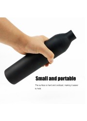 Aeronautic Aluminum Paintball PCP Cylinder Oxygen Tank Compressed Air Bottle without High Pressure Regula 0.25L/0.35L/0.45L/0.5L