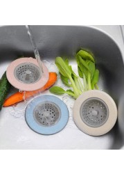 Kitchen Sink Drain Plugs Strainers Bath Drain Stopper Sink Floor Drain Plug Sewer Filter Mesh Hair Catcher Kitchen Accessories