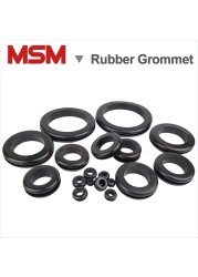 50/10pcs European style double sides blanking hole rubber ring rubber seal assortment for cable wire protection