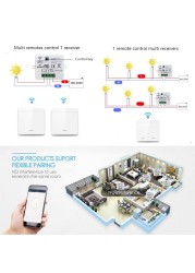 Mini Module WiFi Tuya Smart Light Switch Wall Panel Push Button Switch 433MHZ Wireless Electric Home Remote Control 220V 10A