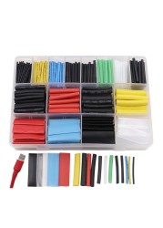 580pcs Heat Shrink Tube Kit Insulation Sleeving Wire Shrink Wrap w/Box for Wire Repair Welding Automotive Wire N1HF