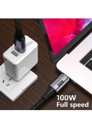 USB 4.0 Type C to Type C Cable 40Gbps 8K @ 60Hz PD 100W Fast Data Charging Cord with Thunderbolt 3/4 for Laptop Macbook Pro