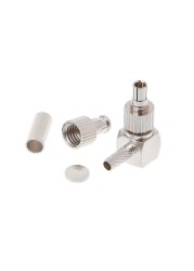 2 in 1 TS9/CRC9 Male Right Angle RF Coaxial Connector Adapter for RG174/178/316 LMR100