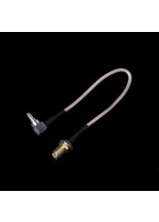 SMA Female to CRC9 Right Angle Connector RG316 Pigtail Cable 15cm 6"