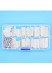 25 Sets Kit in a Box 6p 7p 8p 9p 10 Pin 2.54mm Pitch Terminal/Housing/Pin Header Connector Wire Connectors Adapter XH Kits